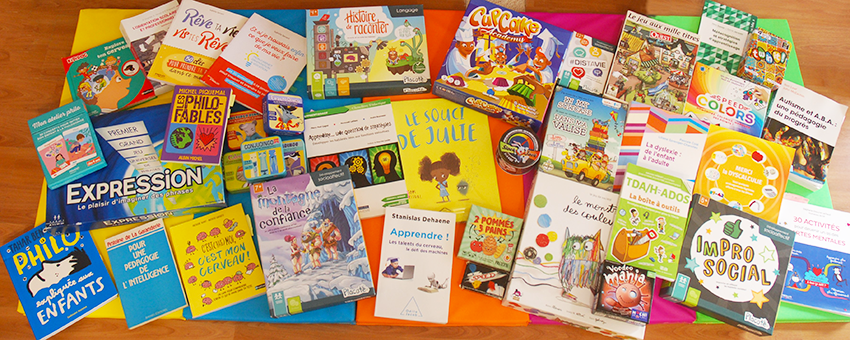 Livres et jeu orthopédagogue